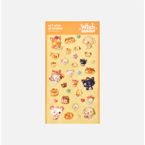 [PRE-ORDER] NCT WISH - [2026 POP-UP 'WISH BAKERY'] 3D STICKER NCT  DKshop