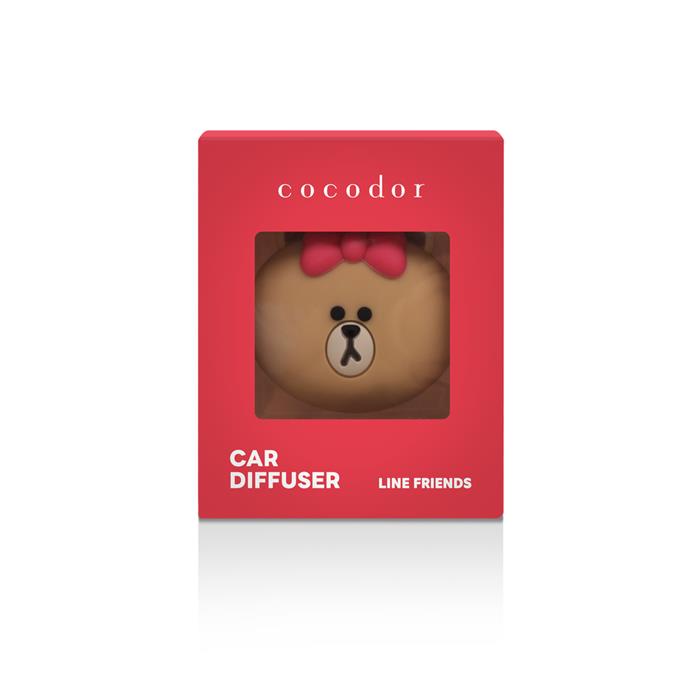 Line Friends Choco Car Clip Air Freshener (Black Cherry) | DKshop