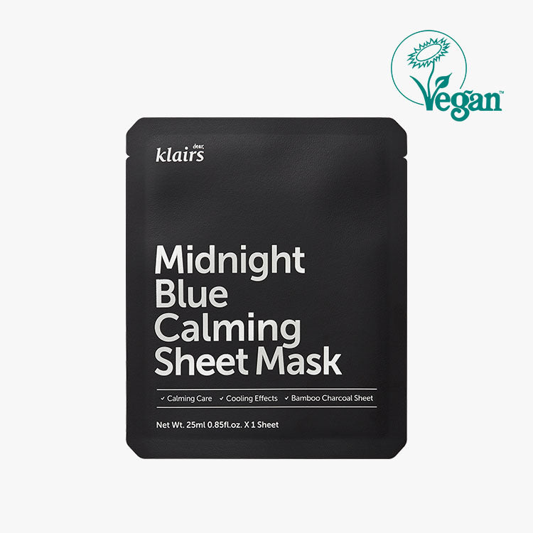 dear klairs midnight blue calming sheet mask dkshop 1