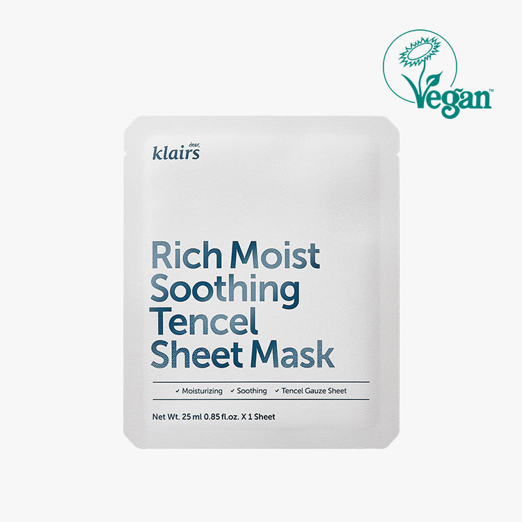 dear klairs rich moist soothing tencel sheet mask dkshop 1