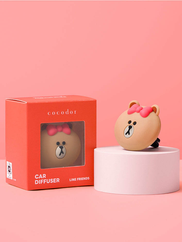 Line Friends Choco Car Clip Air Freshener (Black Cherry) | DKshop