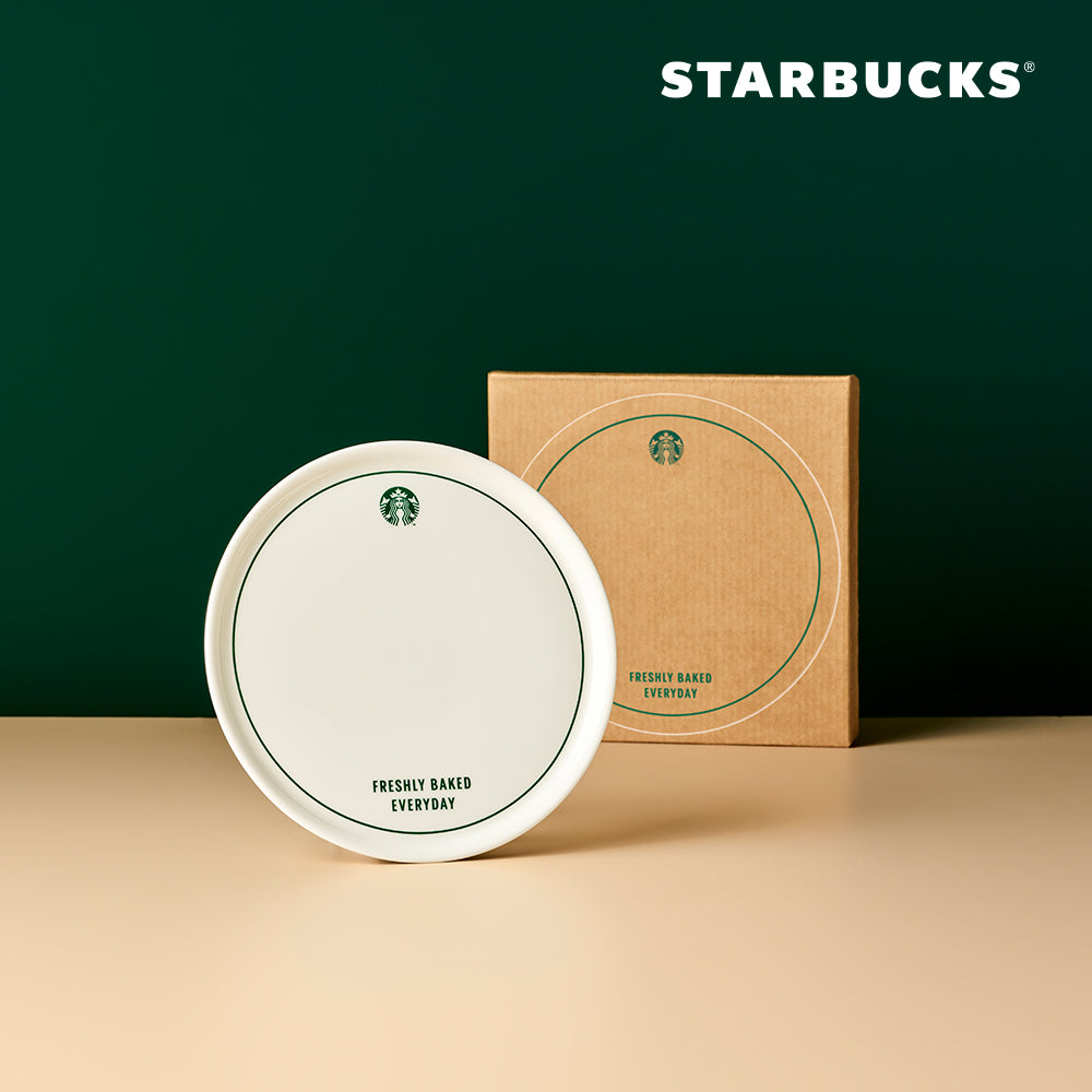 Starbucks - Green Line Dessert Plate 6 Inch
