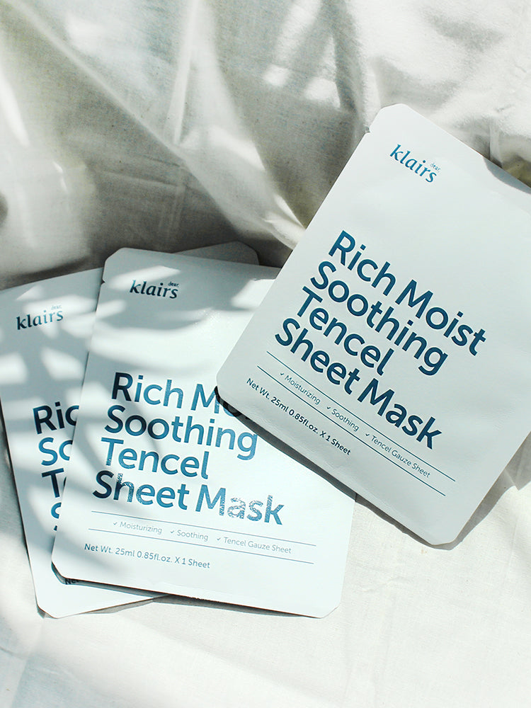 dear klairs rich moist soothing tencel sheet mask dkshop 5